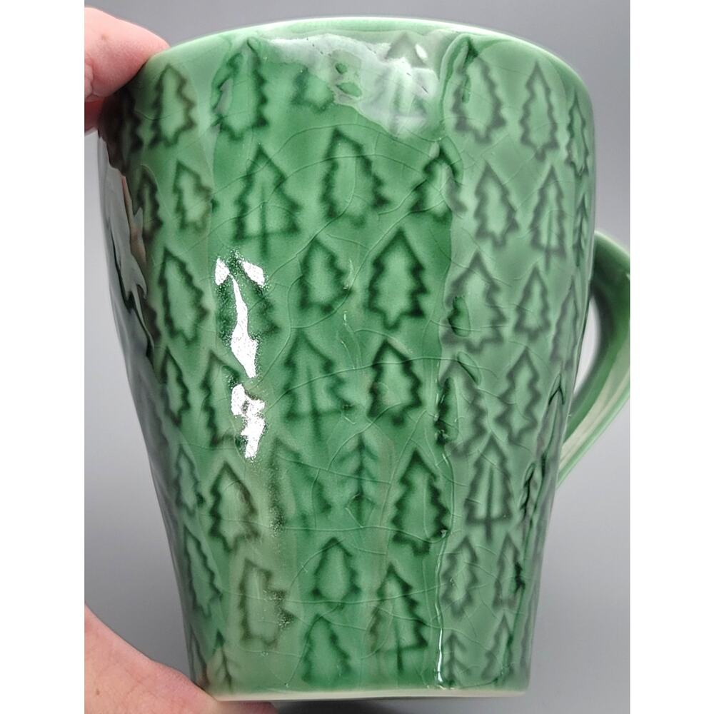 Starbucks 2008 Green Christmas Trees Coffee Mug 11 oz by Design House Stockholm - Picture 10 of 10
